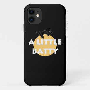 Ein wenig Batty Funny Zitat Fledermäuse und MondHa Case-Mate iPhone Hülle