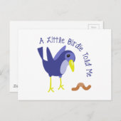Ein wenig Birdie erzählte mir Postkarte (Vorne/Hinten)