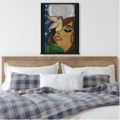 Ein wenig Birdy erzählte mir Canvas drucken Leinwanddruck (Insitu (Schlafzimmer))