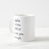 Ein wenig Brew, zum Sie durch Kaffee-Tasse zu Kaffeetasse (Vorderseite Links)