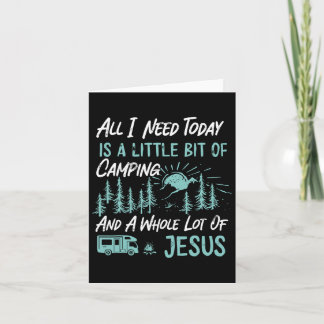 Ein wenig Camping und Jesus Motorhome Camper Karte