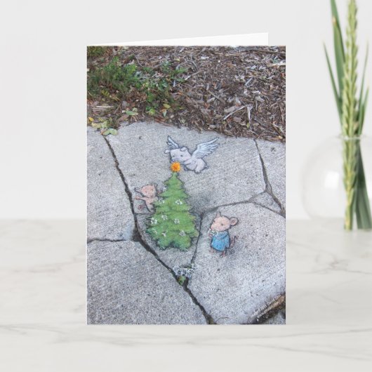 ein wenig Feiertagsjubeln Feiertagskarte (Vorderseite)