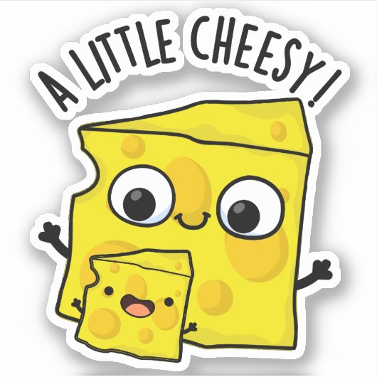 Ein wenig feiner, lustiger Fastfood-Puff Aufkleber (Vorderseite)