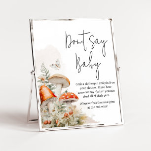 Ein wenig Fungi verzauberte Pilze sagen nicht Baby Poster