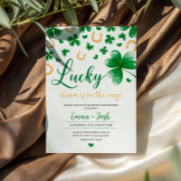 Ein wenig Glück, eine grüne Clover Baby-Dusche