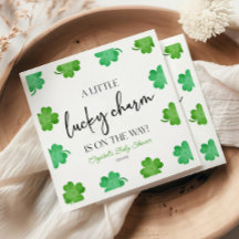 Ein wenig Glück, eine grüne Clover Baby-Dusche