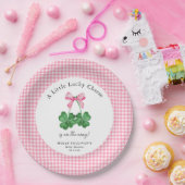 Ein wenig Glück Kleeblatt Babydusche Pappteller (Party)