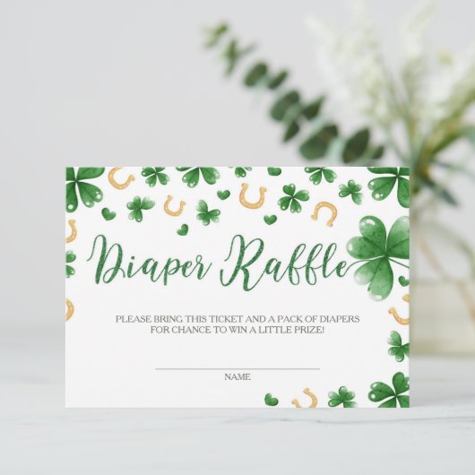 Ein wenig Glückliches Baby Duschkabine Windelwasch Begleitkarte (Stehend Vorderseite)