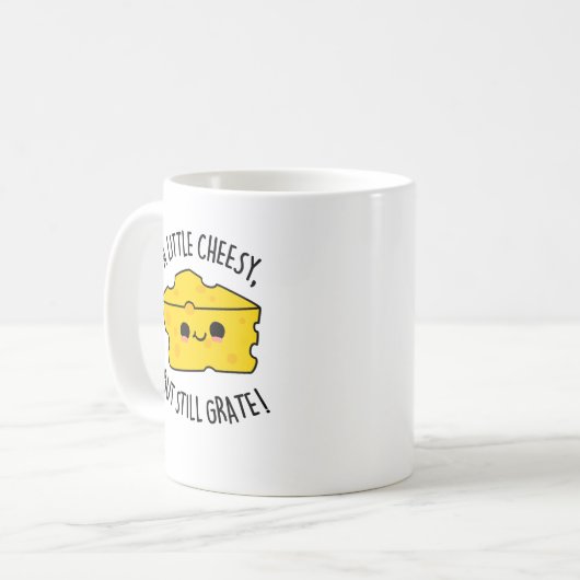 Ein wenig Käse, aber immer noch grate Funny Cheese Kaffeetasse (Vorderseite Links)