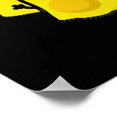 Ein wenig käses Funny Food Pub Dark BG Poster (Ecke)