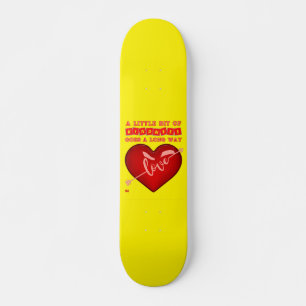 "EIN WENIG KINDNESS..." inspirierendes Zitat Skateboard