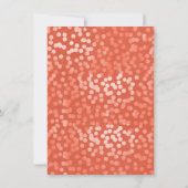 Ein wenig Kürbis Fall Rustikale Orangen Babydusche Einladung (Rückseite)