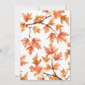 Ein wenig Kürbis Herbstdusche Einladung (Rückseite)