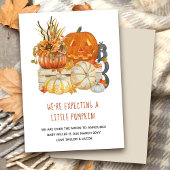 Ein wenig Kürbis Rustikales Halloween Ankündigung