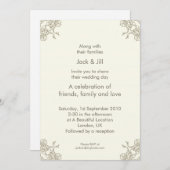 Ein wenig Lacey (Creme) 12x18 Einladung (Vorne/Hinten)