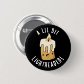 Ein wenig Licht erhitzen sonnengeblasene Kerzenhal Button (Vorne & Hinten)