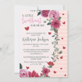 Ein wenig Liebeswissen, Valentinherzen, Baby Dusch Einladung (Vorderseite)