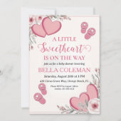 ein wenig Liebling ist auf dem Weg Babydusche Einladung (Vorderseite)