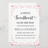 ein wenig Liebling ist auf dem Weg Babydusche Einladung (Vorne/Hinten)