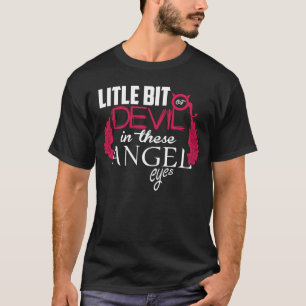 Ein wenig lustig Angel ein wenig böse Augen T-Shirt