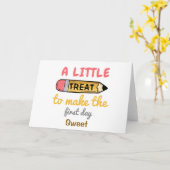 ein wenig lustig zurück zum Schüler Karte (Gelbe Blume)