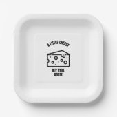 Ein wenig lustige Käsewitze Pappteller (Vorderseite)