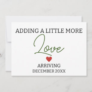 Ein wenig mehr Liebe geschlechtsneutrale Schwanger Ankündigung