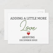 Ein wenig mehr Liebe geschlechtsneutrale Schwanger Postkarte (Vorne/Hinten)