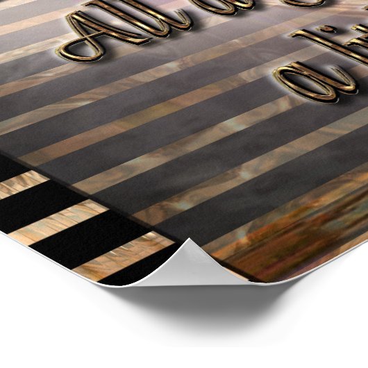 Ein wenig Privatsphäre (Poster) Poster (Ecke)