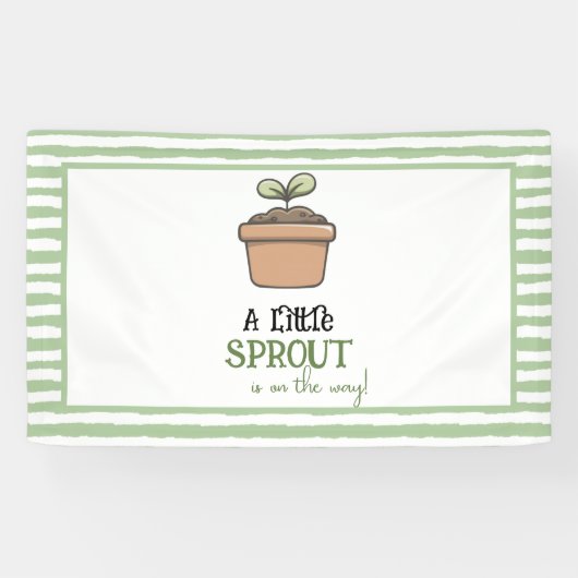 Ein wenig Prout auf dem Way Baby Shower Banner (Horizontal)