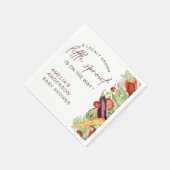 Ein wenig Prout ist auf dem Weg Vege Baby Dusche Serviette (Ecke)