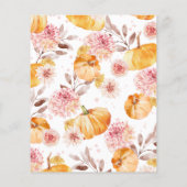 Ein wenig Pumpkin Budget Kinderdusche Einladungen (Rückseite)