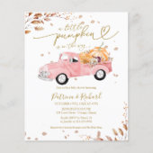 Ein wenig Pumpkin Budget Kinderdusche Einladungen Flyer (Vorne)