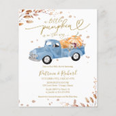 Ein wenig Pumpkin Budget Kinderdusche Einladungen Flyer (Vorne)