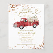 Ein wenig Pumpkin Budget Kinderdusche Einladungen Flyer (Vorne)