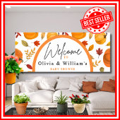 Ein wenig Pumpkin Herbst Floral Baby Dusche Banner