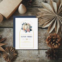 Ein wenig Pumpkin Herbst Floral Baby Dusche