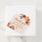 Ein wenig Pumpkin Herbst Floral Baby Dusche Geschenkanhänger (Beispiel)