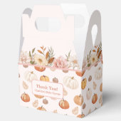 Ein wenig Pumpkin Herbst Floral Baby Dusche Geschenkschachtel (Geöffnet)
