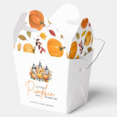 Ein wenig Pumpkin Herbst Floral Baby Dusche Geschenkschachtel (Geöffnet)