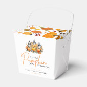 Ein wenig Pumpkin Herbst Floral Baby Dusche Geschenkschachtel (Vorderseite)