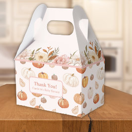 Ein wenig Pumpkin Herbst Floral Baby Dusche Geschenkschachtel