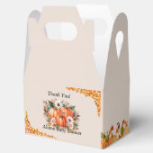 Ein wenig Pumpkin Herbst Floral Baby Dusche Geschenkschachtel (Geöffnet)
