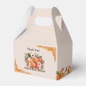 Ein wenig Pumpkin Herbst Floral Baby Dusche Geschenkschachtel (Vorderseite)