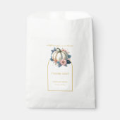 Ein wenig Pumpkin Herbst Floral Baby Dusche Geschenktütchen (Vorderseite)