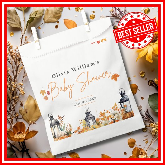 Ein wenig Pumpkin Herbst Herbst Blütendusche Geschenktütchen