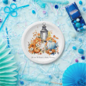 Ein wenig Pumpkin Herbst Herbst Blütendusche Pappteller (Party)