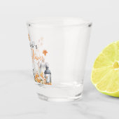 Ein wenig Pumpkin Herbst Herbst Blütendusche Schnapsglas (Rechts)