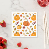 Ein wenig Pumpkin Herbst Herbst Blütendusche Serviette (Beispiel)
