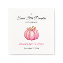 Ein wenig Pumpkin Herbst Pink Girl Babydusche